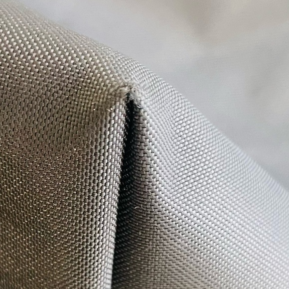 LONGCHAMP Le Pliage Nylon Tote Bag - Grey With Yellow Branding & Accents - Picture 14 of 16